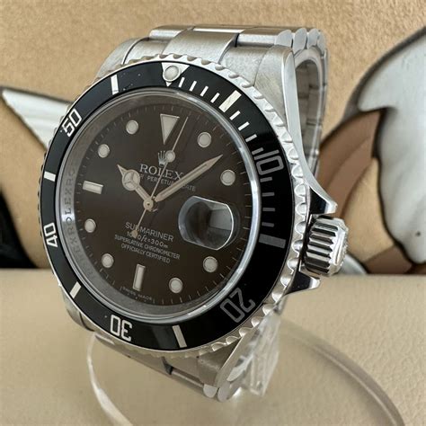 rolex submariner bracciale nero carbonio|rolex submariner depth.